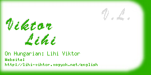 viktor lihi business card